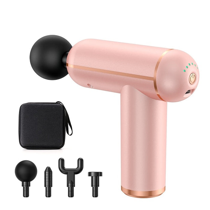 Portable Percussion Pistol Massager For Body Neck Deep Tissue Muscle Relaxation