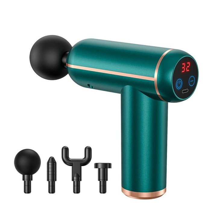 Portable Percussion Pistol Massager For Body Neck Deep Tissue Muscle Relaxation